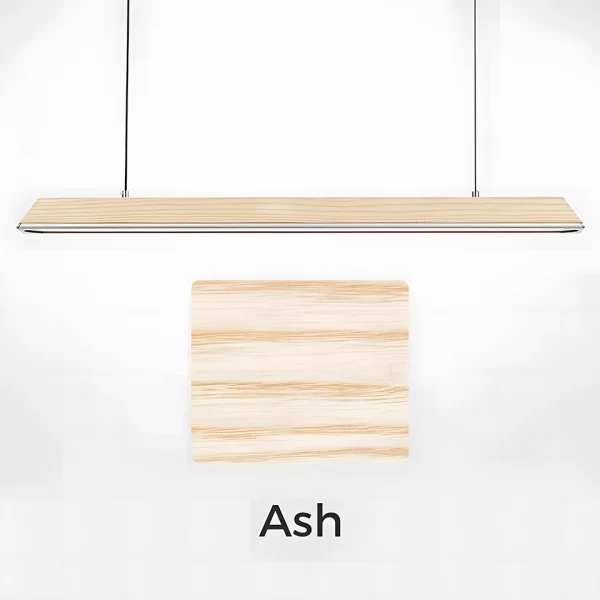 Alloy Ash Wood Hanging Lamp