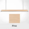 Alloy Pine Wood Hanging Lamp