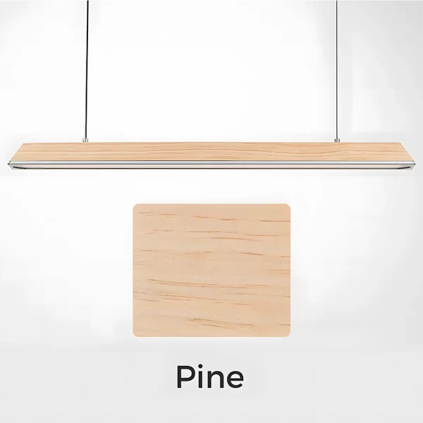 Alloy Pine Wood Hanging Lamp