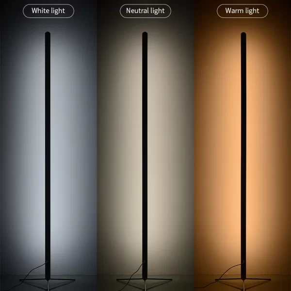 Divided into three sections, it shows the color temperatures of warm light, neutral light, and white light.