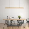 Industrial Alloy Ash Wood Pendant Light