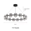 15 Heads High-End Resin Ceiling Chandelier