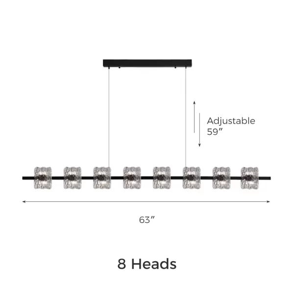 8 Heads High-End Resin Ceiling Chandelier