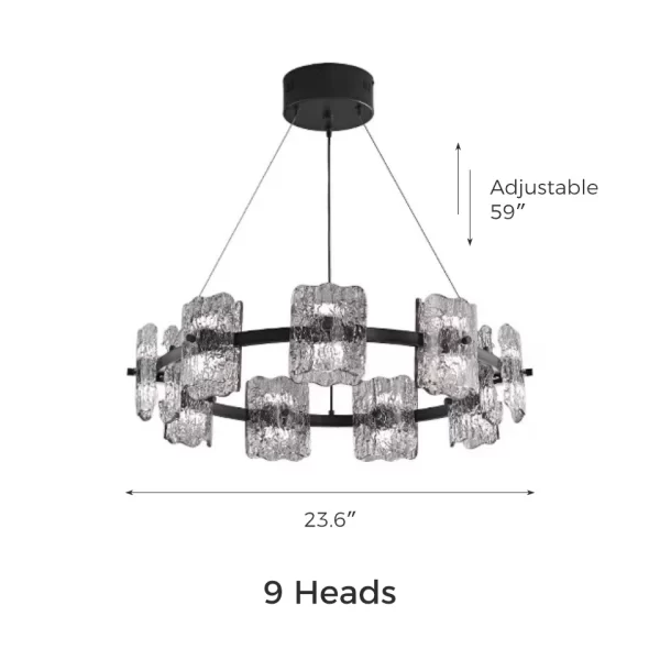 9 Heads High-End Resin Ceiling Chandelier