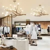 Best Antler Shape Personalized Hanging Chandelier for clothing counters in shopping malls