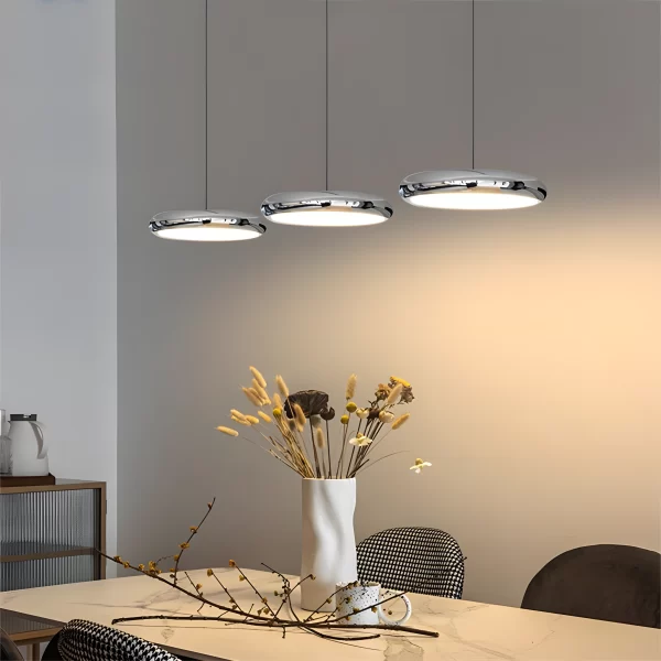 Chrome Flying Saucer Hanging Ceiling Lights