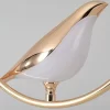 Close-up of Creative Magpie Bird Rotatable LED Chandelier, showing the alloy lamp body.