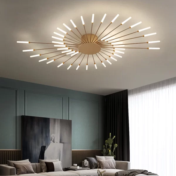 Gold Simple Creative Firework Ceiling Lights