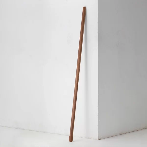 Minimalist black walnut wood LED floor light