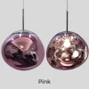 Pink Irregular Lava Glass Pendant Light