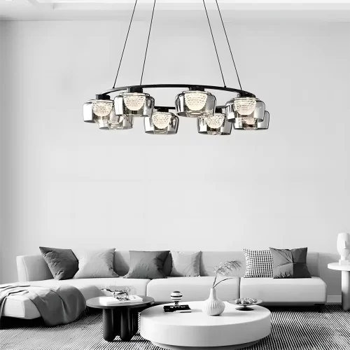 Round 8 Heads Italian Minimalist Resin Pendant Lights