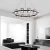 Round High-End Resin Ceiling Chandelier