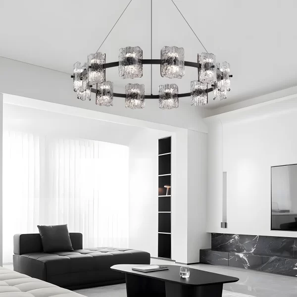 Round High-End Resin Ceiling Chandelier