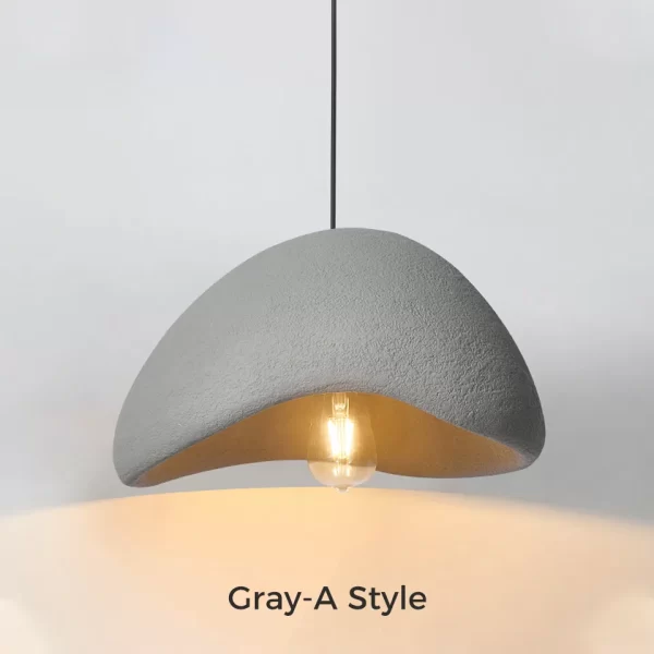 Gray Wabi Sabi Minimalist Style Pendant Light