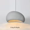 Gray Wabi Sabi Minimalist Style Pendant Light