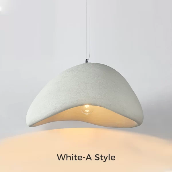 White Wabi Sabi Minimalist Style Pendant Light