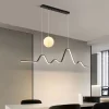 Wave Moonlight LED Strip Hanging Lamp