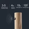 Features of Wooden Sensor Wall Light, 120 degree sensing range, 4-meter sensing distance