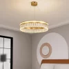 Postmodern Minimalist Luxury 1 Ring Crystal Chandelier