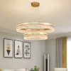 Postmodern Minimalist Luxury 2 Rings Crystal Chandelier