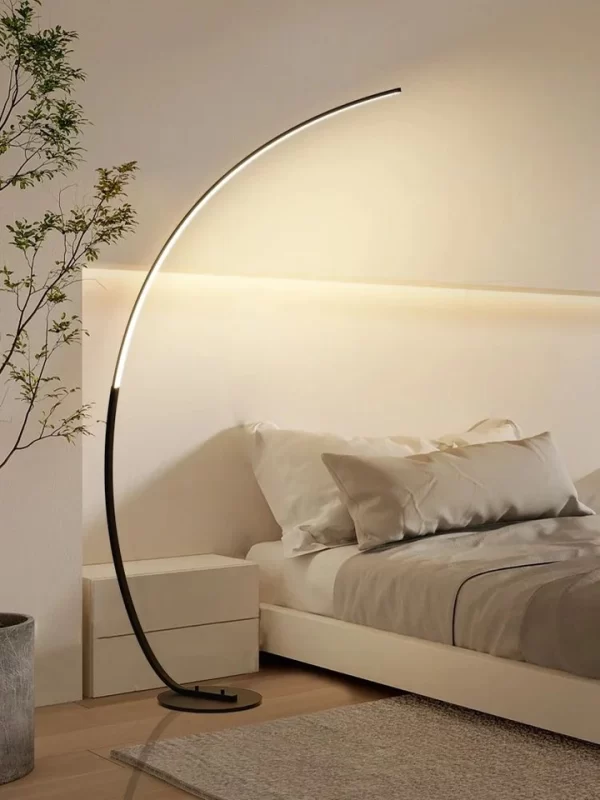 Black Arched Bright Floor Lamps