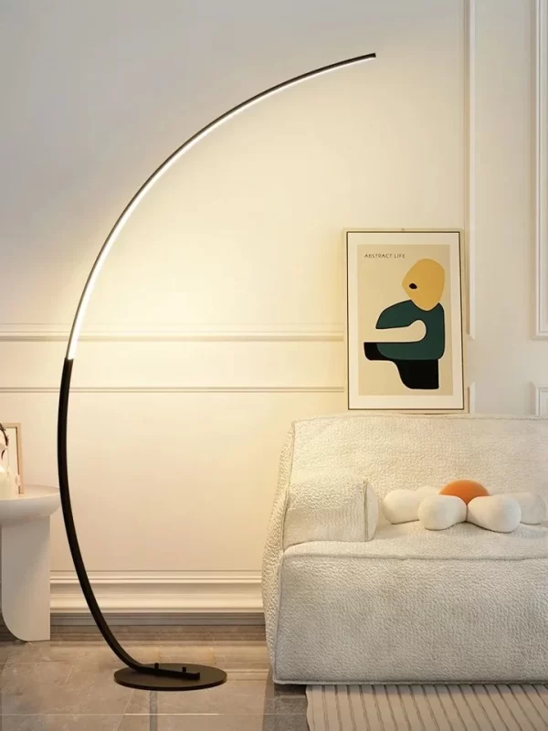 Black Arched Bright Floor Lamps