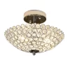 Modern 2-Light Crystal Ceiling Light