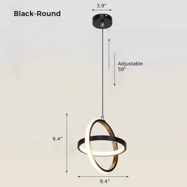 Round Simple Modern LED Pendant Lights