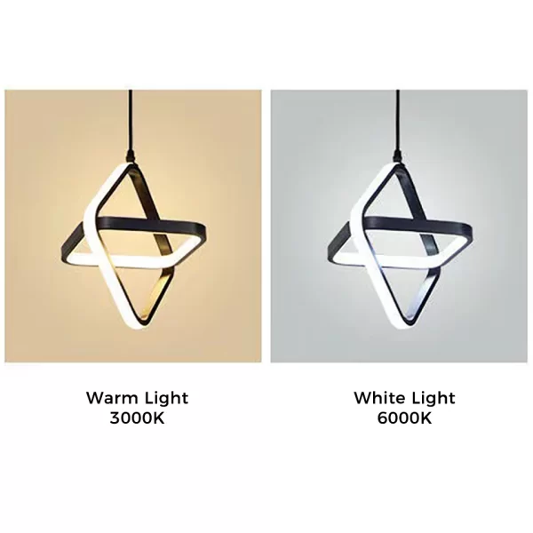 Simple Modern LED Pendant Lights color temperature, warm light 3000K, white light 6000K