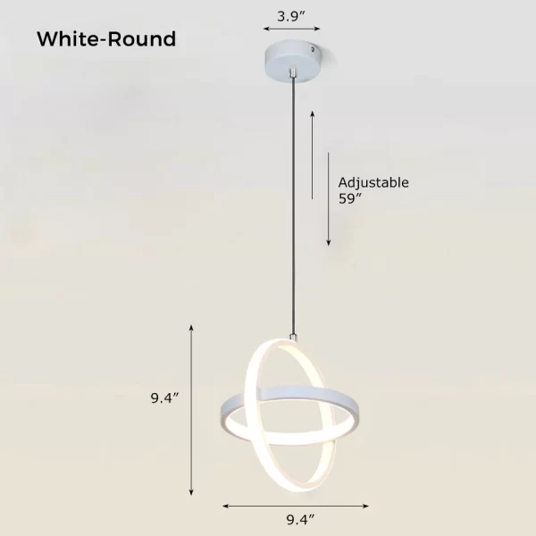 Round Simple Modern LED Pendant Lights