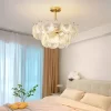 Two Layers Clear Glass Modern Crystal Seashells LED Pendant Light.