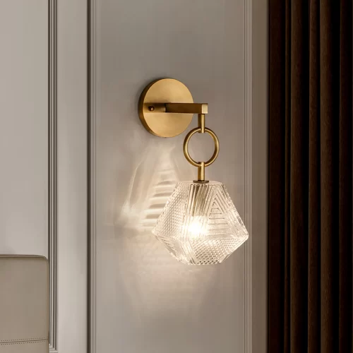 Vintage Glass Wall Sconce