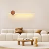 Simple Wood LED Wall Lamp White Color