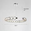 B Style Circular Ring Peral Necklace Pendant Lamp Dimensions