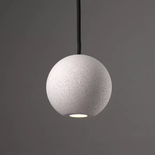 White Creative Cement LED Hanging Light