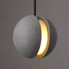 Black Creative Cement LED Hanging Light