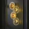 4-Heads Modern Round Glass Wall Lamp Scene Display